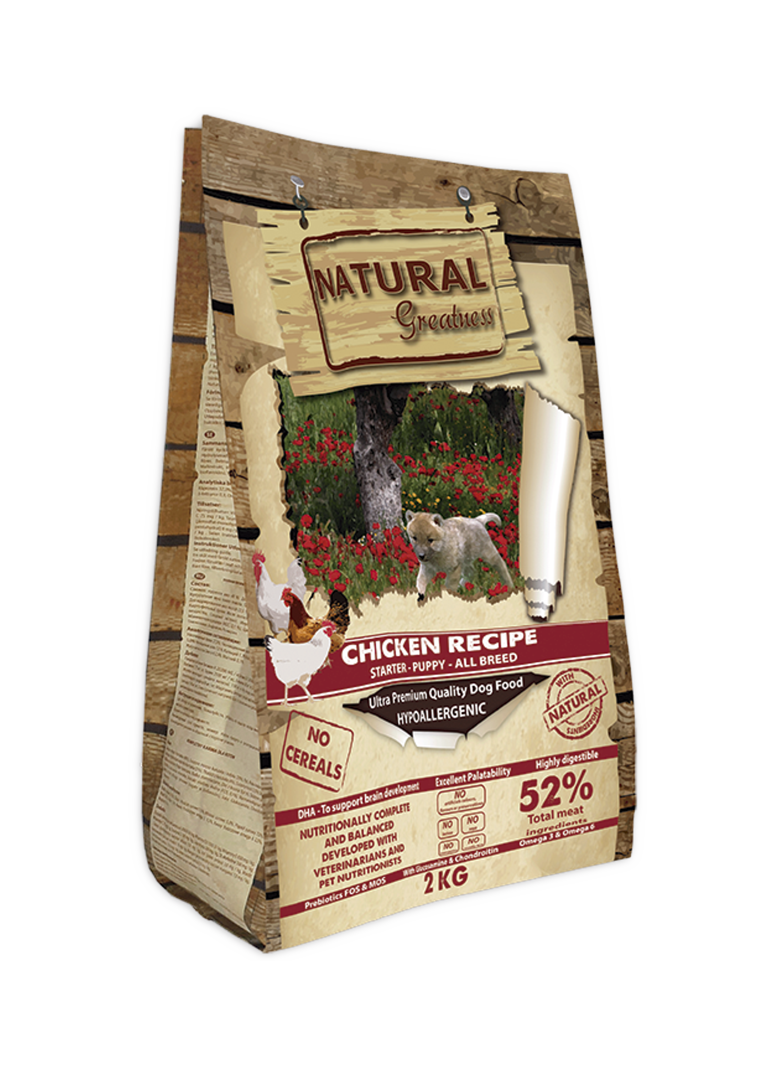 Natural Greatness – Receta de Pollo (Chicken Recipe) | Pienso natural ultra premium sin cereales para perros