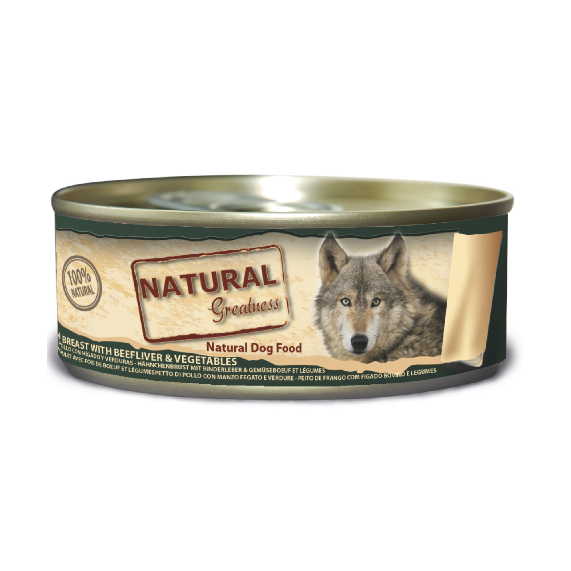 Natural Greatness – Pechuga de Pollo con Hígado y Verduras | Comida húmeda natural para perros