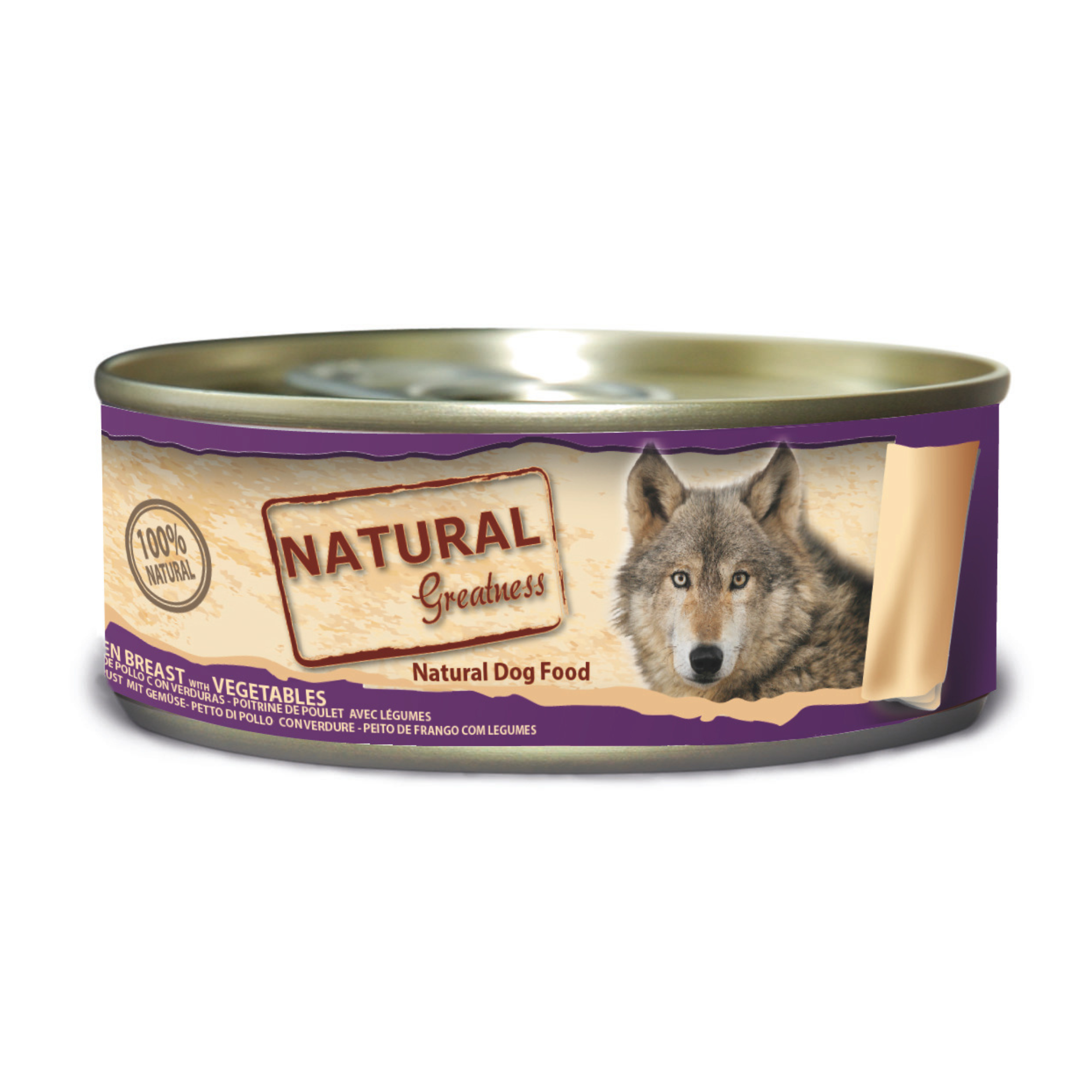 Natural Greatness – Pechuga de Pollo con Verduras | Comida húmeda natural para perros