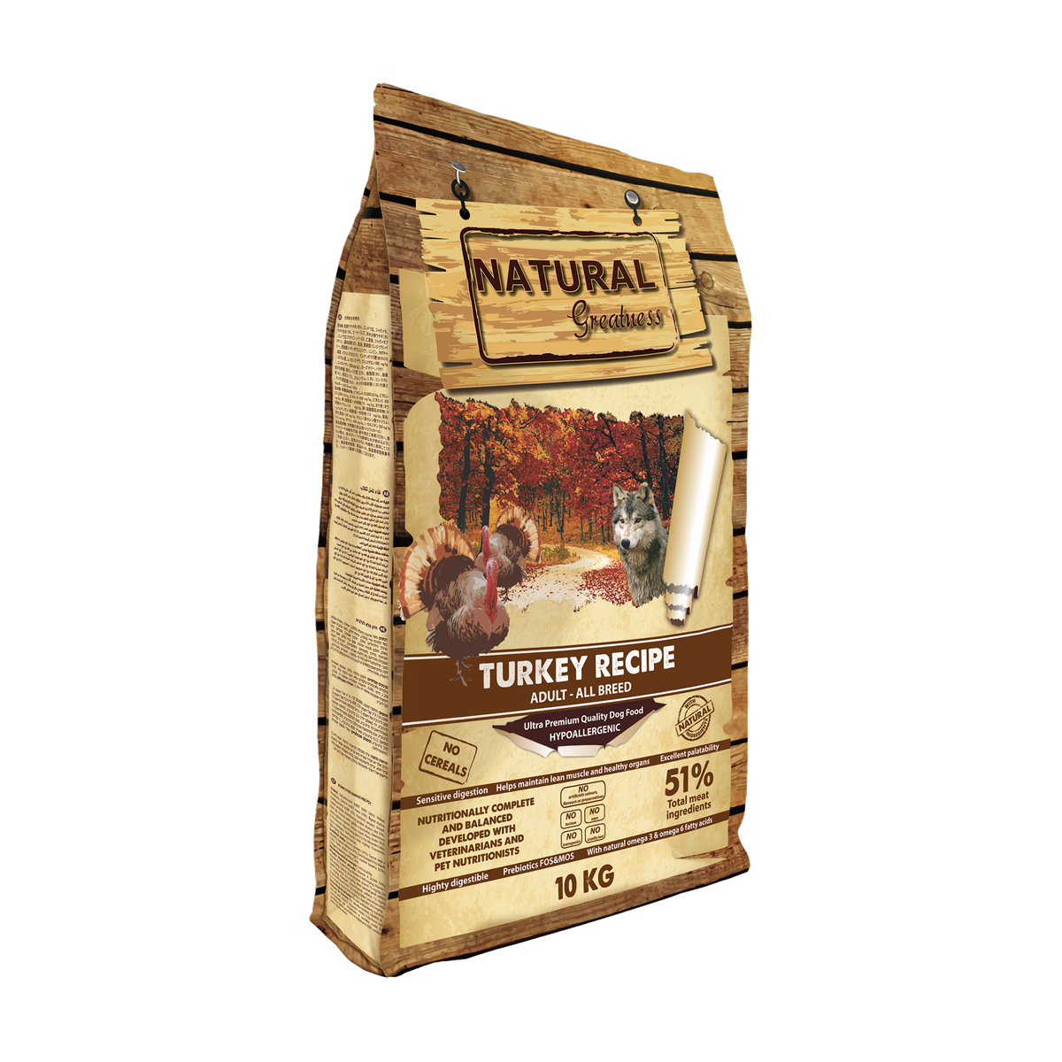 Natural Greatness – Receta de Pavo (Turkey Recipe) | Pienso natural ultra premium sin cereales para perros