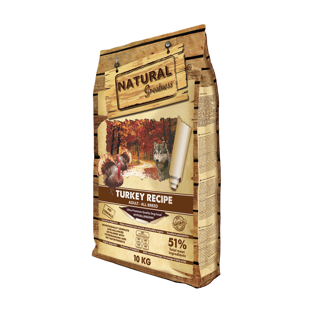 Natural Greatness – Receta de Pavo (Turkey Recipe) | Pienso natural ultra premium sin cereales para perros