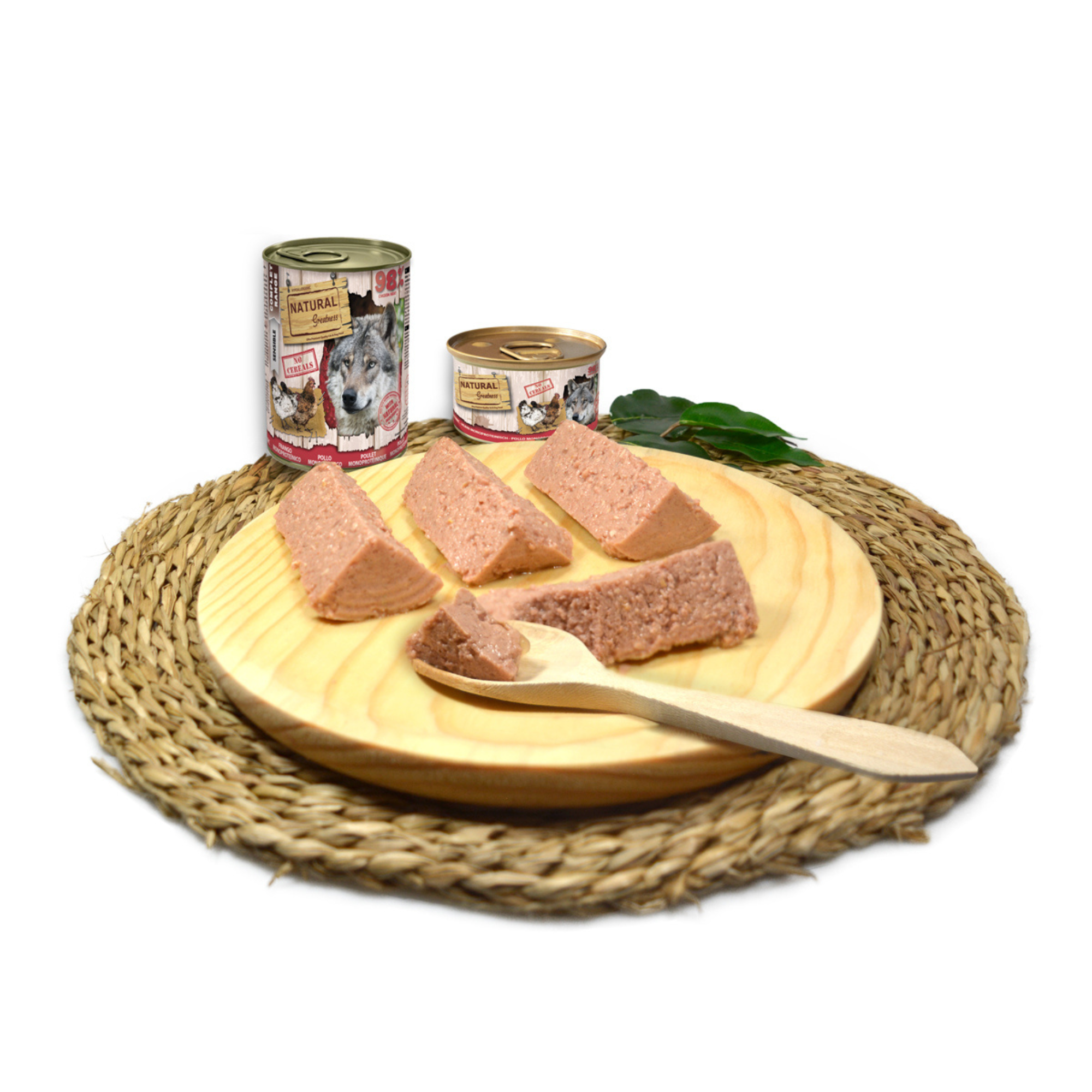 Natural Greatness – Receta Monoproteica de Pollo | Comida húmeda natural para perros