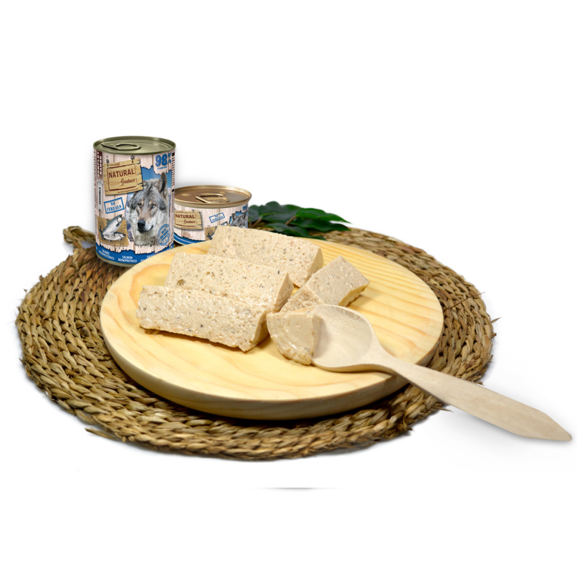 Natural Greatness – Receta Monoproteica de Salmón | Comida húmeda natural para perros