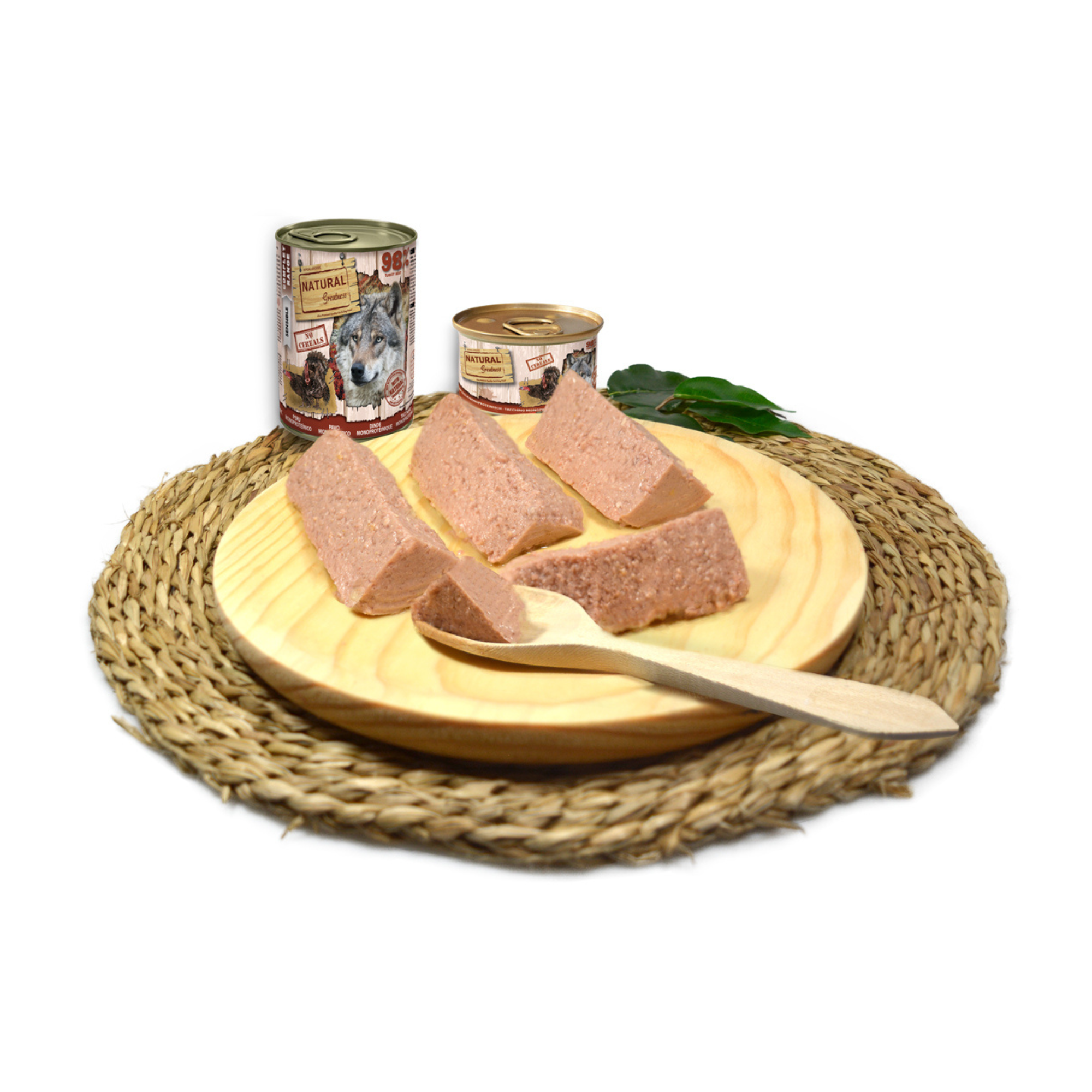 Natural Greatness – Receta Monoproteica de Pavo | Comida húmeda natural para perros