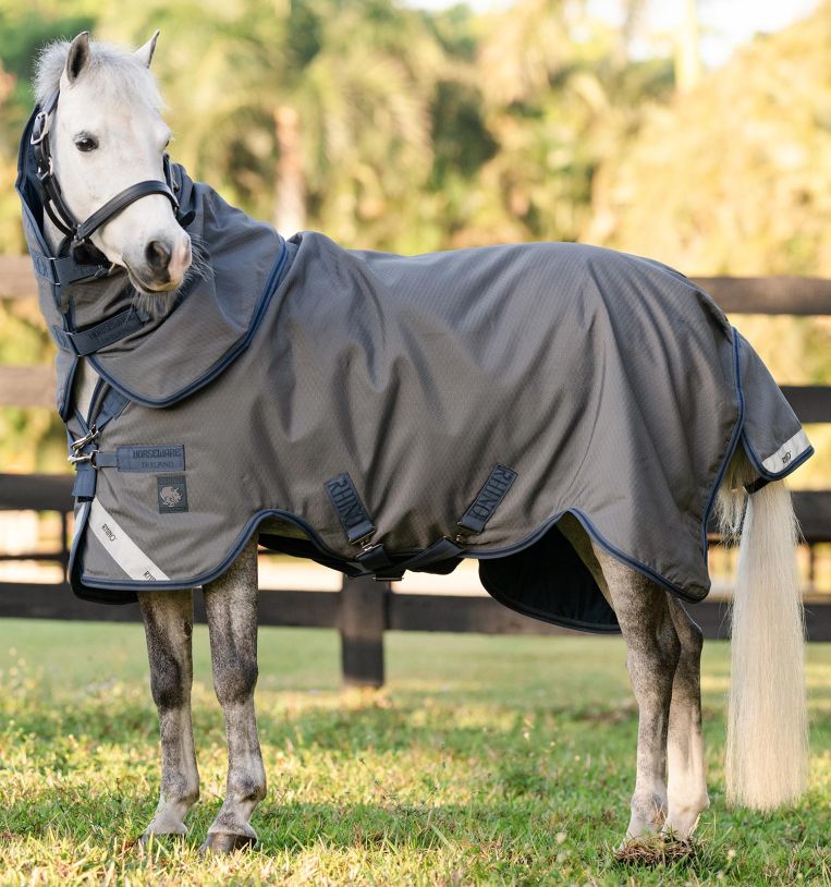 Rhino HexStop Plus Pony Turnout 250g – Manta exterior impermeable para poni