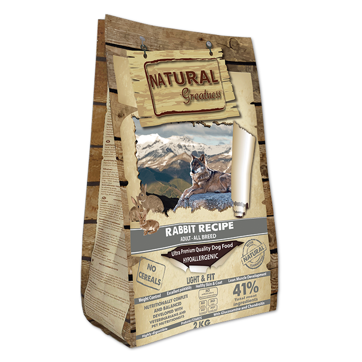 Natural Greatness – Receta de Conejo (Rabbit Recipe) | Pienso natural ultra premium sin cereales para perros